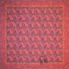 رومیزی ترمه طرح کج راه - مربع ‍۱۰۰×۱۰۰ سانتی متر - رنگ مشکی تار مشکی